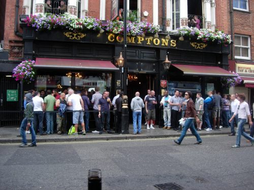 Hanging out in one of London's many pubs.