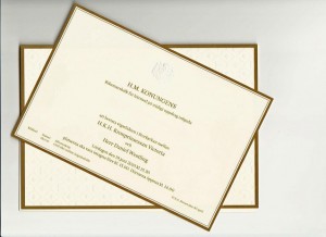 The royal wedding invite
