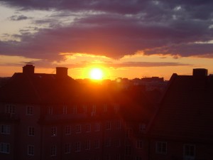 sunset in Stockholm