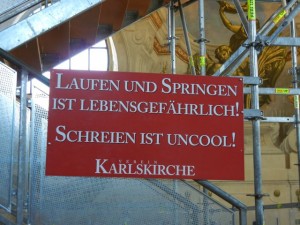 no running karlskirche